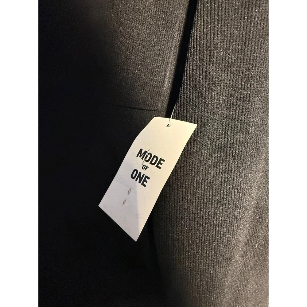 Mode of One Corduroy Long Sleeve Snap Front Solid Color Men's Shirt Black size M